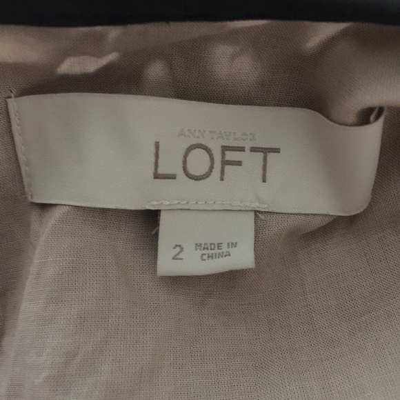 Ann Taylor Loft Black Lined Eyelet Dress Size 2 - Picture 8 of 8